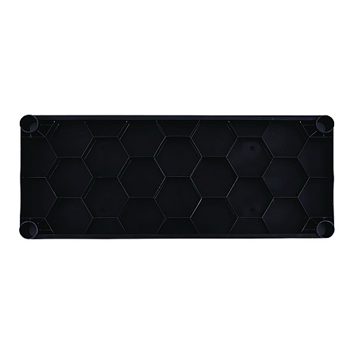 Iceberg Rough n Ready Open Storage System, Four-Shelf, Injection-Molded Polypropylene, 32w x 13d x 54h, Black (20841)