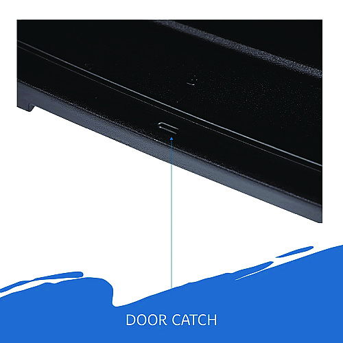 Iceberg Rough n Ready Storage Cabinet, Three-Shelf, 33w x 18d x 66h, Black (92551)