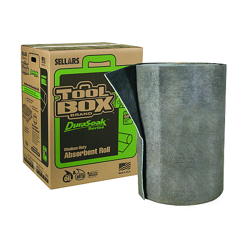 TOOLBOX DuraSoak Universal Sorbents Medium Duty Roll Pad, 40 gal, 28.5" x 125 ft (23250)
