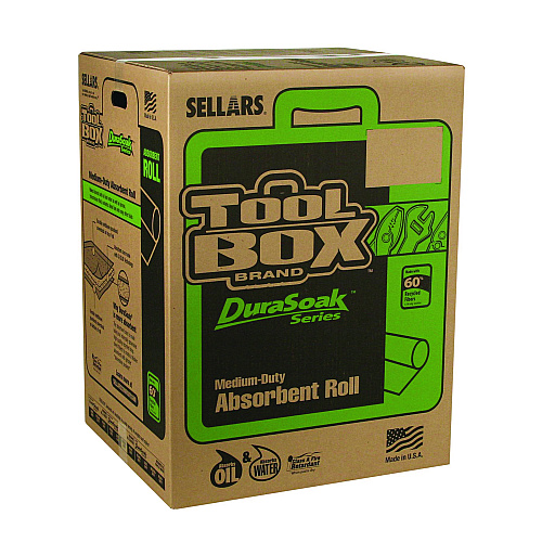 TOOLBOX DuraSoak Universal Sorbents Medium Duty Roll Pad, 40 gal, 28.5" x 125 ft (23250)