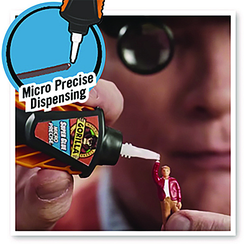 Gorilla Super Glue Micro Precise, 0.18 oz, Dries Clear (102812)