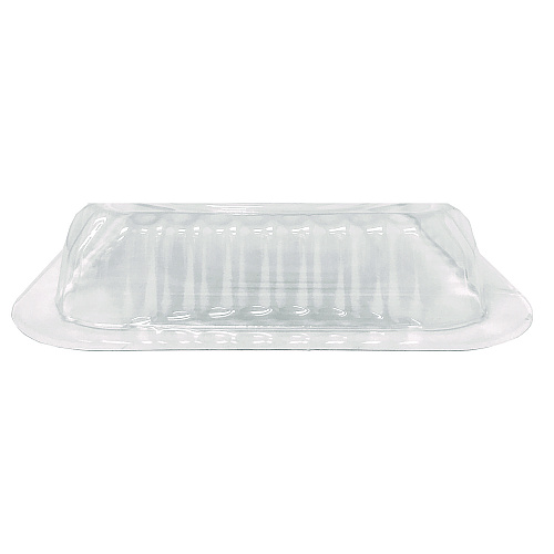 HFA Plastic Dome Lids, Fits 1 lb Oblong Pan, Clear, 1,000/Carton (2059DL)
