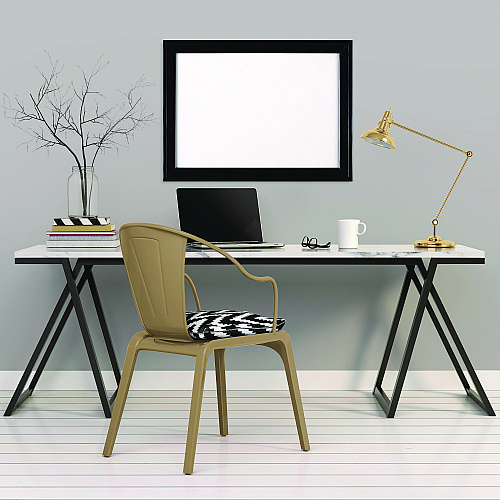 Quartet Home Decor Magnetic Dry Erase Board, 23 x 17, White Surface, Black Wood Frame (79282)