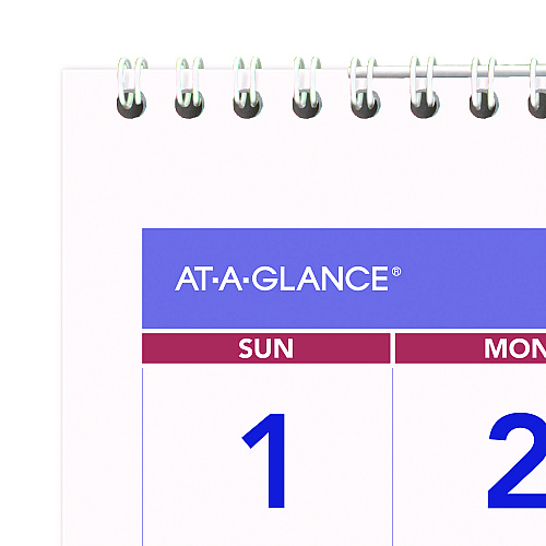 AT-A-GLANCE Deluxe Three-Month Reference Wall Calendar, Vertical Orientation, 12 x 27, White Sheets, 14-Month: Dec 2025 to Jan 2027 (PM1128)
