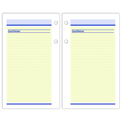 AT-A-GLANCE QuickNotes Desk Calendar Refill, 3.5 x 6, White/Yellow/Blue Sheets, 12-Month (Jan to Dec): 2026 (E51750)