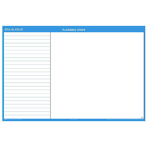 AT-A-GLANCE Horizontal Reversible/Erasable Wall Planner, 36 x 24, White/Blue Sheets, 12-Month (Jan to Dec): 2026 (PM20028)