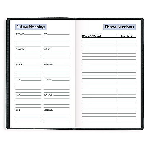 AT-A-GLANCE DayMinder Weekly Pocket Planner, 6 x 3.5, Black Cover, 12-Month (Jan to Dec): 2026 (SK4800)