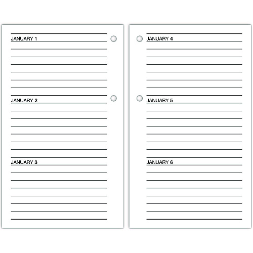 AT-A-GLANCE Desk Calendar Recycled Refill, 3.5 x 6, White Sheets, 12-Month (Jan to Dec): 2026 (E717R50)
