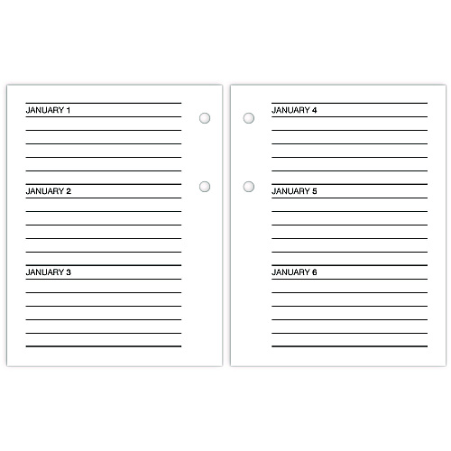 AT-A-GLANCE Compact Desk Calendar Refill, 3 x 3.75, White Sheets, 12-Month (Jan to Dec): 2026 (E91950)