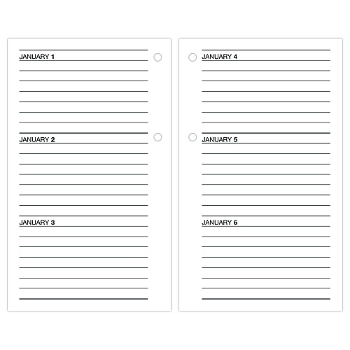 AT-A-GLANCE Desk Calendar Refill, 3.5 x 6, White Sheets, 12-Month (Jan to Dec): 2026 (E71750)