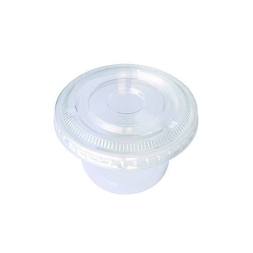 Boardwalk&reg; Souffle/Portion Cup Lids, Fits 3.25 oz. to 5.5 oz. Portion Cups, Clear, 2,500/Pack (BWKPRTLID4)