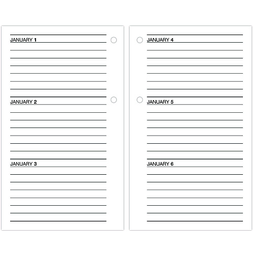 AT-A-GLANCE Desk Calendar Refill with Tabs, 3.5 x 6, White Sheets, 12-Month (Jan to Dec): 2026 (E717T50)
