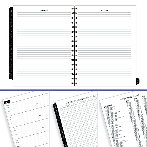 AT-A-GLANCE Executive Weekly/Monthly Planner Refill with Hourly Appointments, 8.75 x 6.88, White Sheets, 12-Month (Jan to Dec): 2026 (7090810)