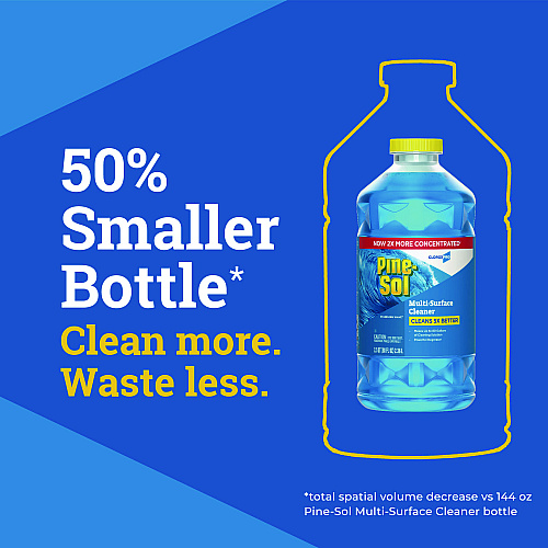 Pine-Sol CloroxPro Multi-Surface Cleaner Concentrated, Sparkling Wave Scent, 80 oz Bottle (60609EA)