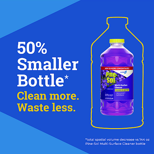 Pine-Sol CloroxPro Multi-Surface Cleaner Concentrated, Lavender Clean Scent, 80 oz Bottle (60608EA)