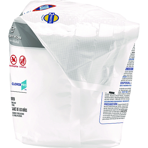 Clorox Healthcare VersaSure Cleaner Disinfectant Wipes, 1-Ply, 12 x 12, Fragranced, White, 110/Pouch (31761EA)