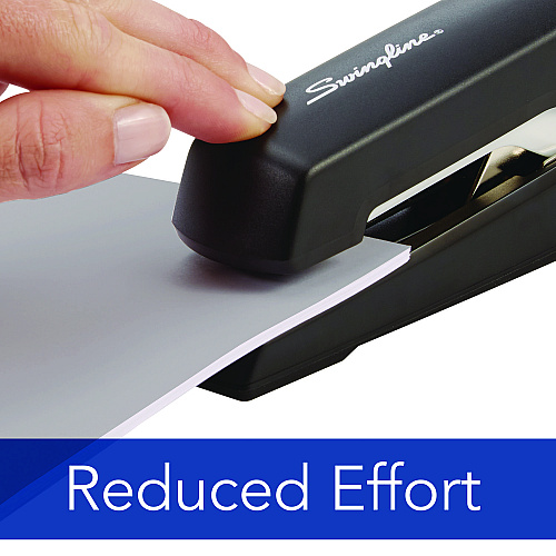 Swingline Omnipress SO60 Heavy-Duty Full Strip Stapler, 60-Sheet Capacity, Black/Gray (5000590)