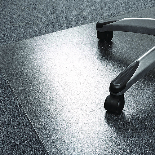 Floortex Cleartex Ultimat XXL Polycarb Square Office Mat for Carpets, 60" w x 79" l, Clear (1115020023ER)