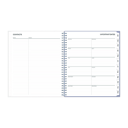 Blue Sky Rue Du Flore Monthly Planner, Floral Artwork, 10 x 8, Jade/Lavender Cover, 12-Month (Jan to Dec): 2026 (101605)