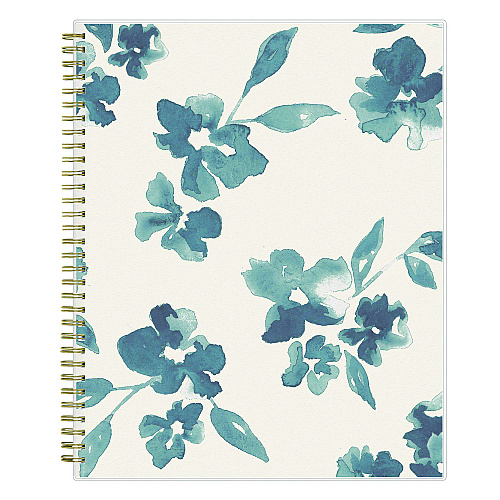 Blue Sky Bakah Blue Weekly/Monthly Planner, Floral Artwork, 11 x 8.5, Blue/White Cover, 12-Month (Jan to Dec): 2026 (137261)
