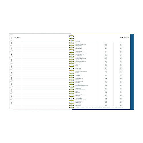 Blue Sky Bakah Blue Weekly/Monthly Planner, Floral Artwork, 11 x 8.5, Blue/White Cover, 12-Month (Jan to Dec): 2026 (137261)