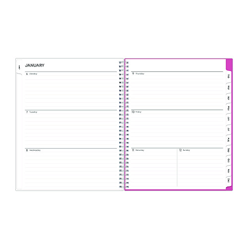 Blue Sky Breast Cancer Awareness Create-Your-Own Cover Weekly/Monthly Planner, Orchids Artwork, 11 x 8.5, 12-Month (Jan to Dec): 2026 (137268)