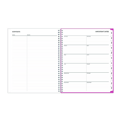 Blue Sky Breast Cancer Awareness Create-Your-Own Cover Weekly/Monthly Planner, Orchids Artwork, 11 x 8.5, 12-Month (Jan to Dec): 2026 (137268)