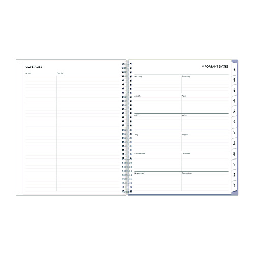 Blue Sky Laila Create-Your-Own Cover Weekly/Monthly Planner, Wildflower Artwork, 11 x 8.5, Purple/Blue/Pink, 12-Month (Jan-Dec): 2026 (137273)