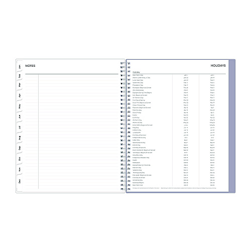 Blue Sky Laila Create-Your-Own Cover Weekly/Monthly Planner, Wildflower Artwork, 11 x 8.5, Purple/Blue/Pink, 12-Month (Jan-Dec): 2026 (137273)