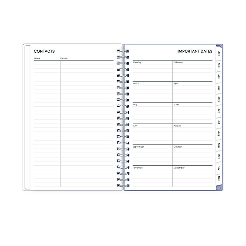 Blue Sky Laila Create-Your-Own Cover Weekly/Monthly Planner, Wildflower Artwork, 8 x 5, Purple/Blue/Pink, 12-Month (Jan to Dec): 2026 (137276)