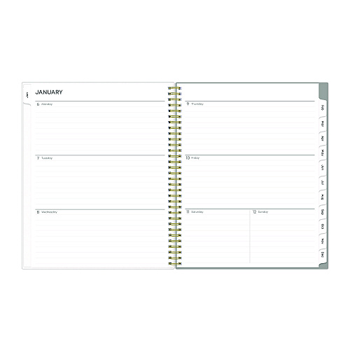 Blue Sky Sophie Frosted Weekly/Monthly Planner, Floral Artwork, 11 x 8.5, Multicolor Cover, 12-Month (Jan to Dec): 2026 (140087)