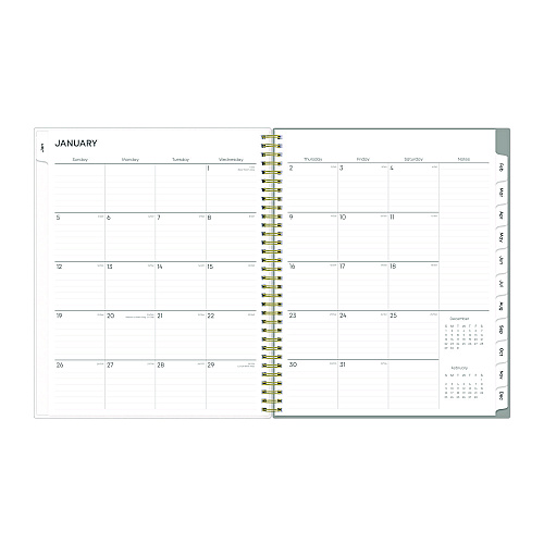 Blue Sky Sophie Frosted Weekly/Monthly Planner, Floral Artwork, 11 x 8.5, Multicolor Cover, 12-Month (Jan to Dec): 2026 (140087)