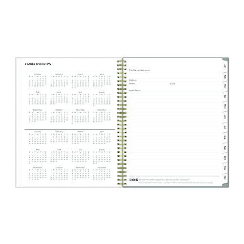 Blue Sky Sophie Frosted Weekly/Monthly Planner, Floral Artwork, 11 x 8.5, Multicolor Cover, 12-Month (Jan to Dec): 2026 (140087)