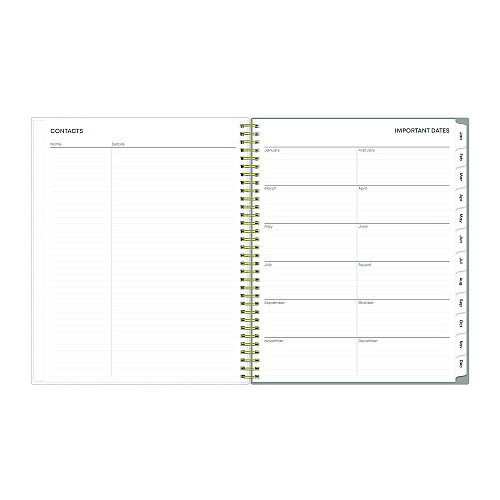 Blue Sky Sophie Frosted Weekly/Monthly Planner, Floral Artwork, 11 x 8.5, Multicolor Cover, 12-Month (Jan to Dec): 2026 (140087)