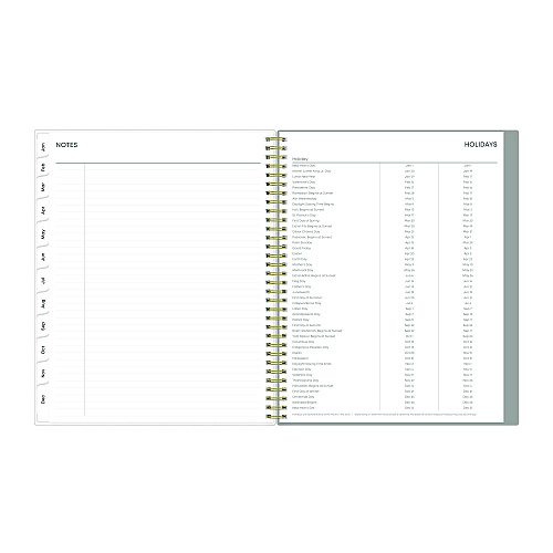 Blue Sky Sophie Frosted Weekly/Monthly Planner, Floral Artwork, 11 x 8.5, Multicolor Cover, 12-Month (Jan to Dec): 2026 (140087)