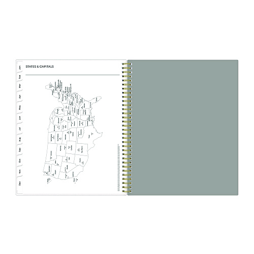 Blue Sky Sophie Frosted Weekly/Monthly Planner, Floral Artwork, 11 x 8.5, Multicolor Cover, 12-Month (Jan to Dec): 2026 (140087)