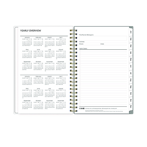 Blue Sky Sophie Frosted Weekly/Monthly Planner, Floral Artwork, 8 x 5, Multicolor Cover, 12-Month (Jan to Dec): 2026 (140088)