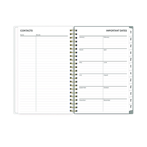 Blue Sky Sophie Frosted Weekly/Monthly Planner, Floral Artwork, 8 x 5, Multicolor Cover, 12-Month (Jan to Dec): 2026 (140088)