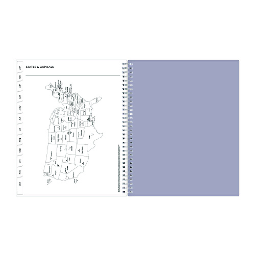 Blue Sky Laila Create-Your-Own Cover Weekly/Monthly Planner, Wildflower Artwork, 11 x 8.5, Purple/Blue/Pink, 12-Month (Jan-Dec): 2026 (137273)