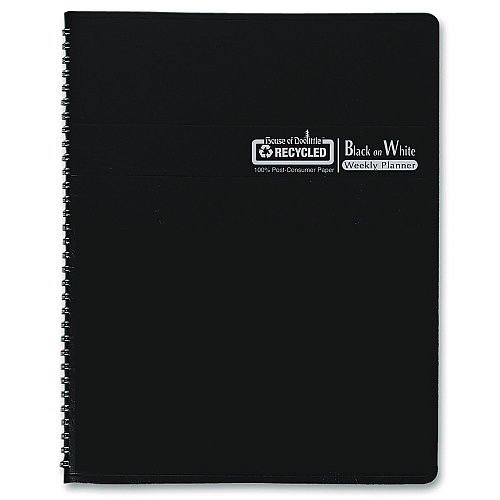 House of Doolittle Black-on-White Photo Weekly Appointment Book, Landscape Photography, 11 x 8.5, Black Cover, 12-Month (Jan to Dec): 2026 (217102)