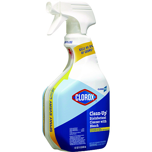CloroxPro Clean-Up Disinfectant Cleaner with Bleach, 32 oz Smart Tube Spray, 9/Carton (35417CT)