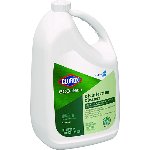 Clorox Pro EcoClean Disinfecting Cleaner, Unscented, 128 oz Refill Bottle, 4/Carton (60094CT)