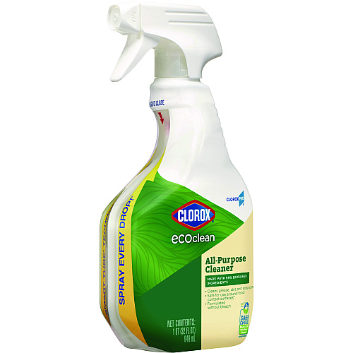 Clorox Pro EcoClean All-Purpose Cleaner, Unscented, 32 oz Spray Bottle, 9/Carton (60276CT)