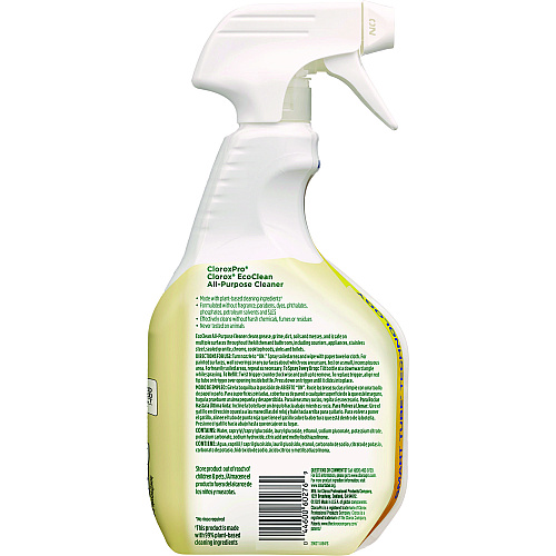 Clorox Pro EcoClean All-Purpose Cleaner, Unscented, 32 oz Spray Bottle, 9/Carton (60276CT)