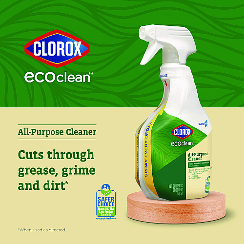 Clorox Pro EcoClean All-Purpose Cleaner, Unscented, 32 oz Spray Bottle, 9/Carton (60276CT)