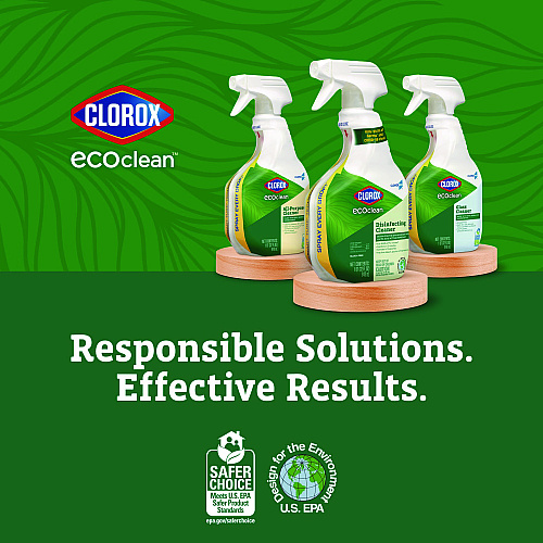 Clorox Pro EcoClean Glass Cleaner, Unscented, 32 oz Spray Bottle, 9/Carton (60277CT)