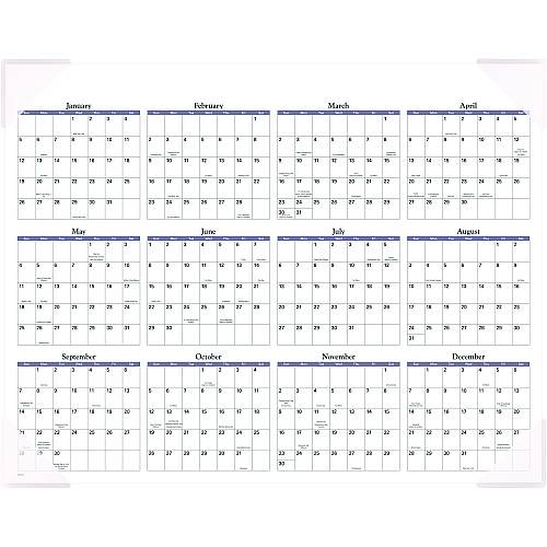 AT-A-GLANCE Landscape Panoramic Desk Pad, Landscapes Photography, 22 x 17, White Sheets, Clear Corners, 12-Month (Jan to Dec): 2026 (89802)