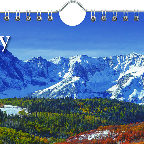 AT-A-GLANCE Scenic Monthly Wall Calendar, Landscape Photography, 12 x 17, White/Multicolor Sheets, 12-Month (Jan to Dec): 2026 (DMW20028)