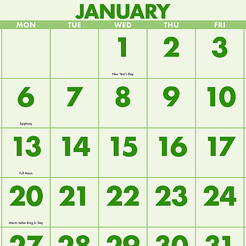 2026 Scenic Three Month Wall Calendar, Large, 12" X 27