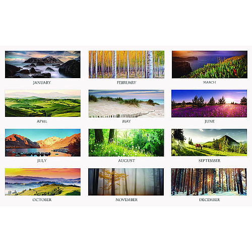 House of Doolittle Earthscapes Recycled Monthly Wall Calendar, Color Landscape Photography, 12 x 16.5, White Sheets, 12-Month (Jan-Dec): 2026 (362)